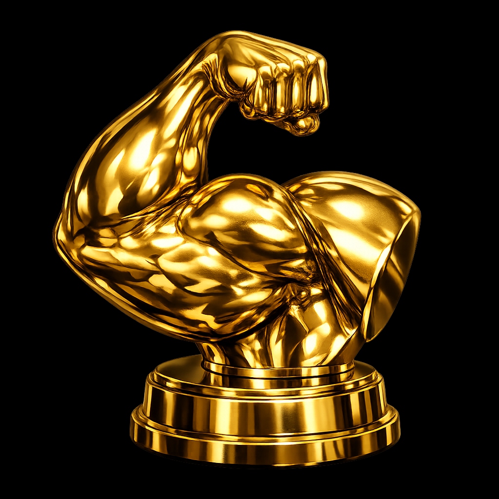 Bodybuilding Champion Trophy Icon